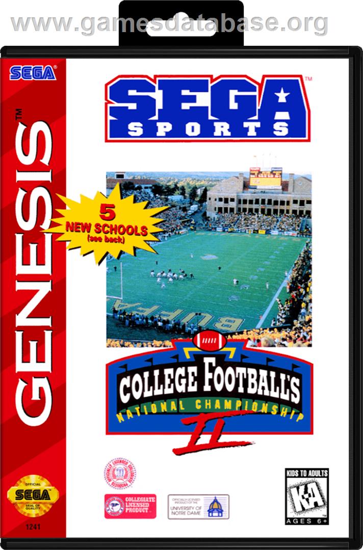 College Football's National Championship II - Sega Genesis - Artwork - Box
