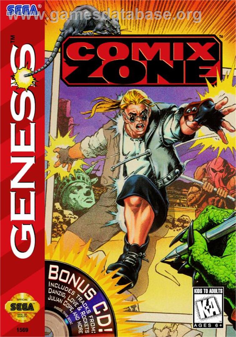 Comix Zone - Sega Genesis - Artwork - Box