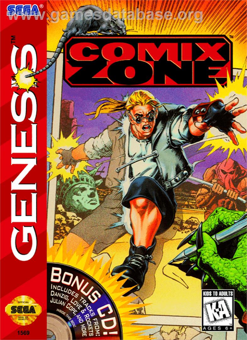 Comix Zone - Sega Genesis - Artwork - Box