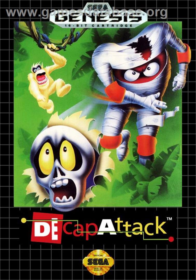 Decap Attack - Sega Genesis - Artwork - Box