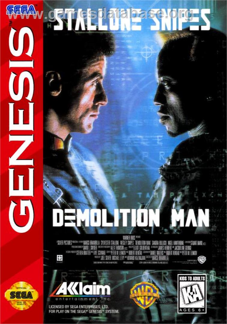 Demolition Man - Sega Genesis - Artwork - Box