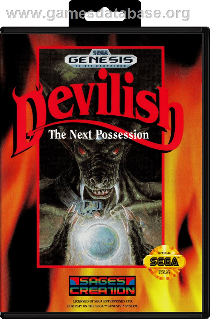 Devilish - Sega Genesis - Artwork - Box