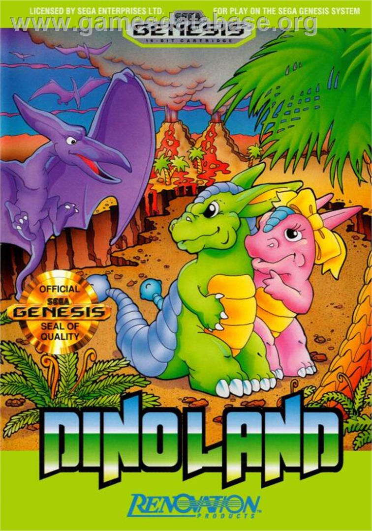 Dino Land - Sega Genesis - Artwork - Box