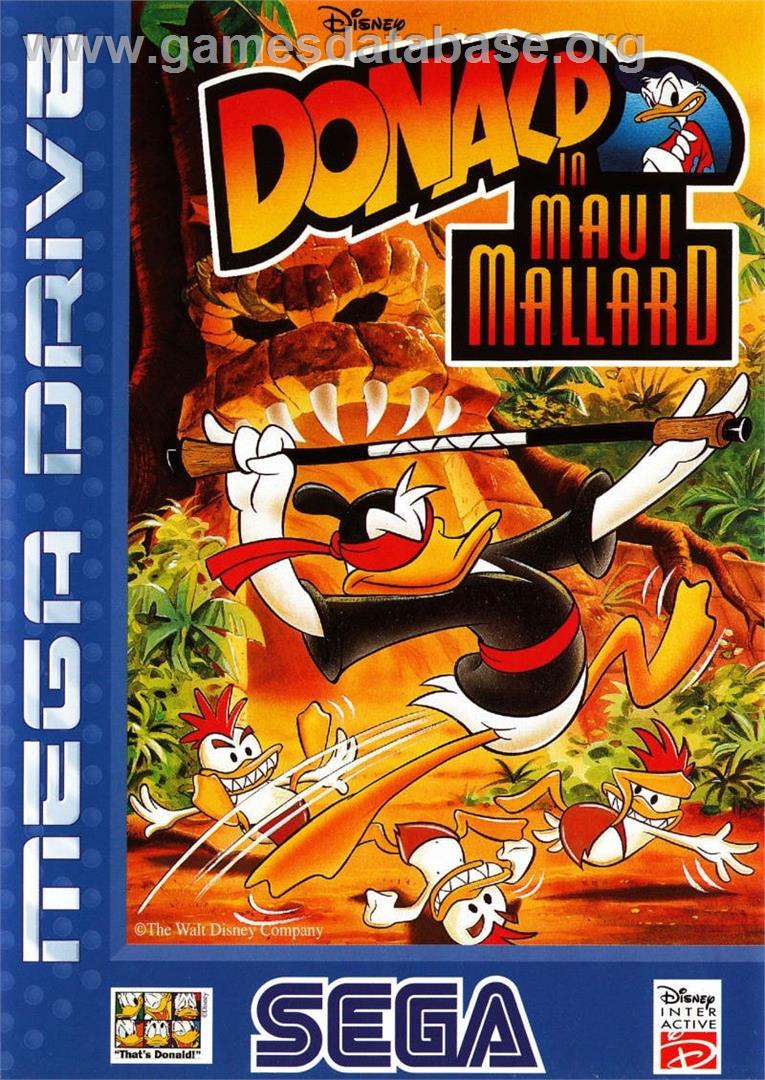 Donald In Maui Mallard - Sega Genesis - Artwork - Box