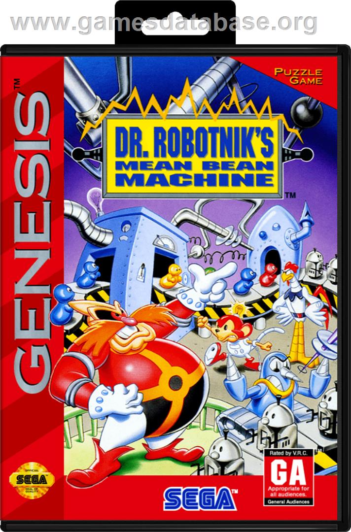 Dr. Robotnik's Mean Bean Machine - Sega Genesis - Artwork - Box