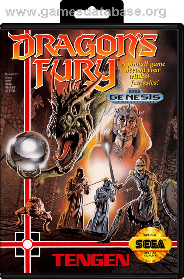 Dragon's Fury - Sega Genesis - Artwork - Box