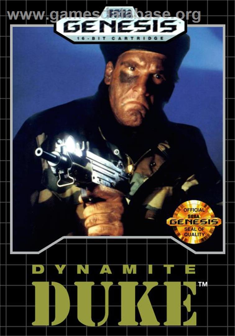 Dynamite Duke - Sega Genesis - Artwork - Box