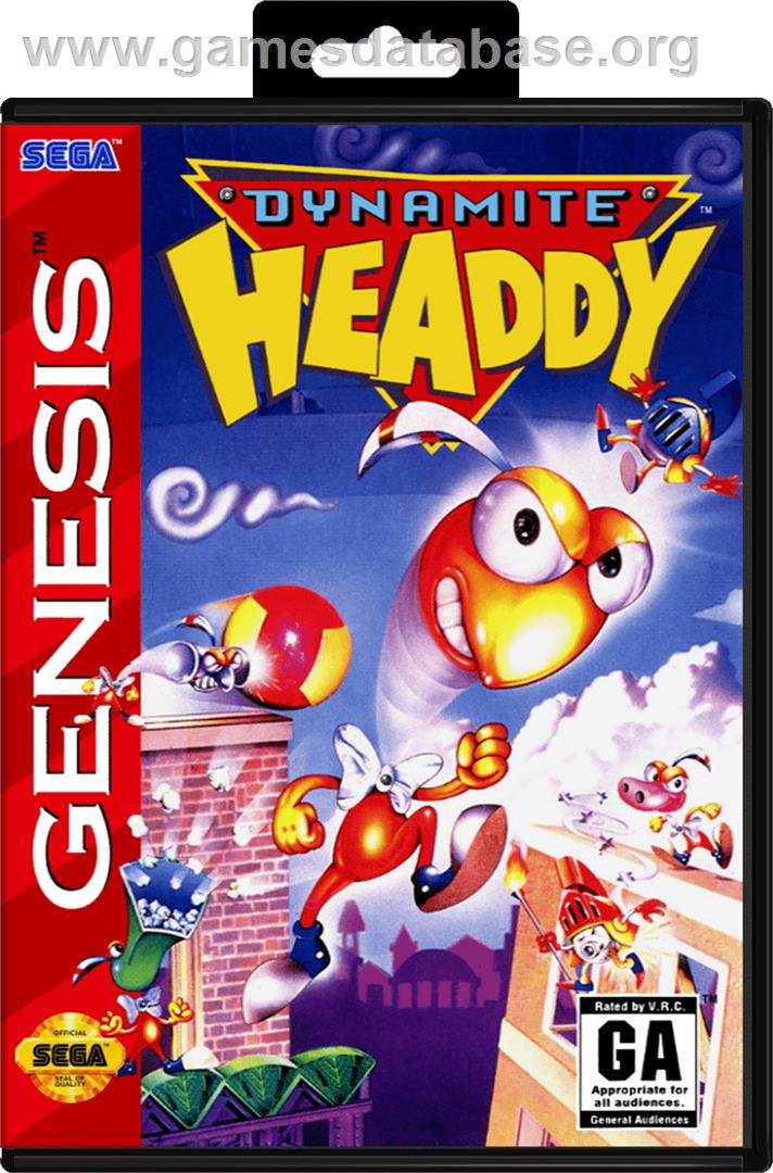 Dynamite Headdy - Sega Genesis - Artwork - Box