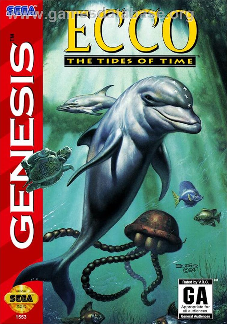 Ecco - The Tides of Time - Sega Genesis - Artwork - Box