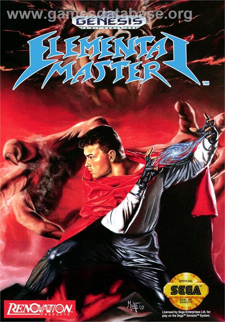 Elemental Master - Sega Genesis - Artwork - Box