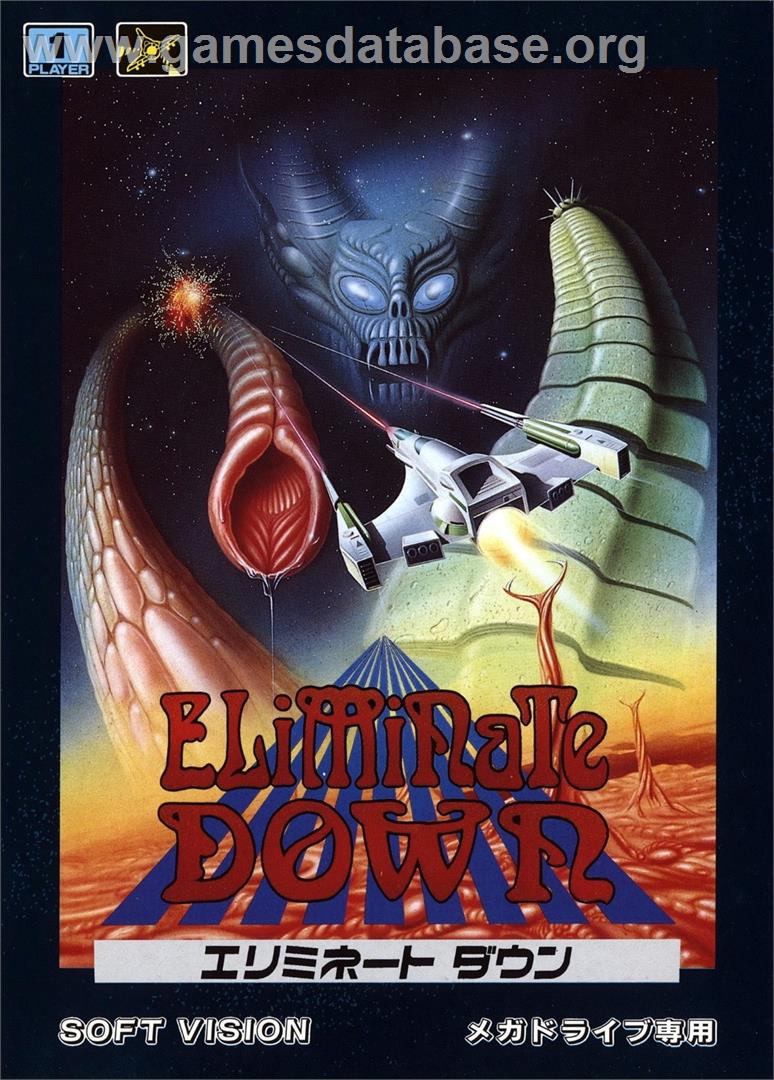 Eliminate Down - Sega Genesis - Artwork - Box