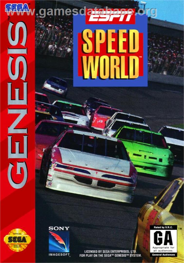 Espn Speedworld - Sega Genesis - Artwork - Box