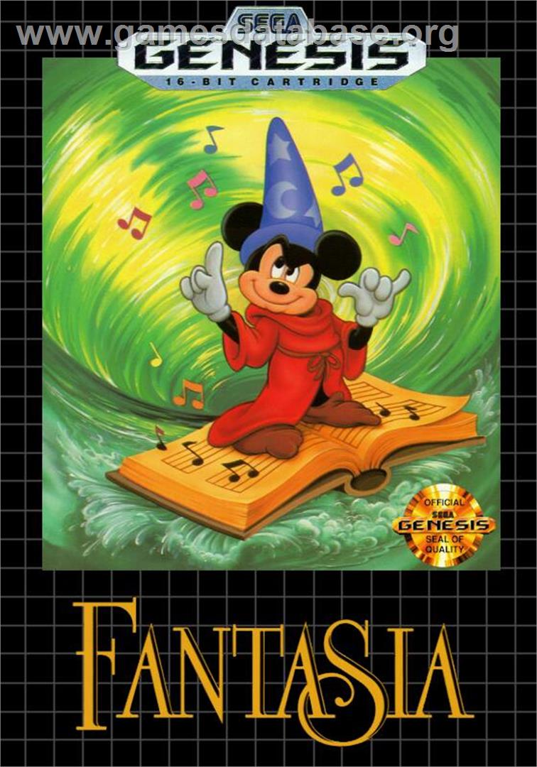 Fantasia - Mickey Mouse Magic - Sega Genesis - Artwork - Box