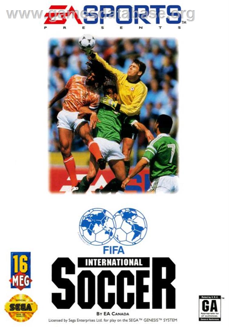 Fifa International Soccer - Sega Genesis - Artwork - Box