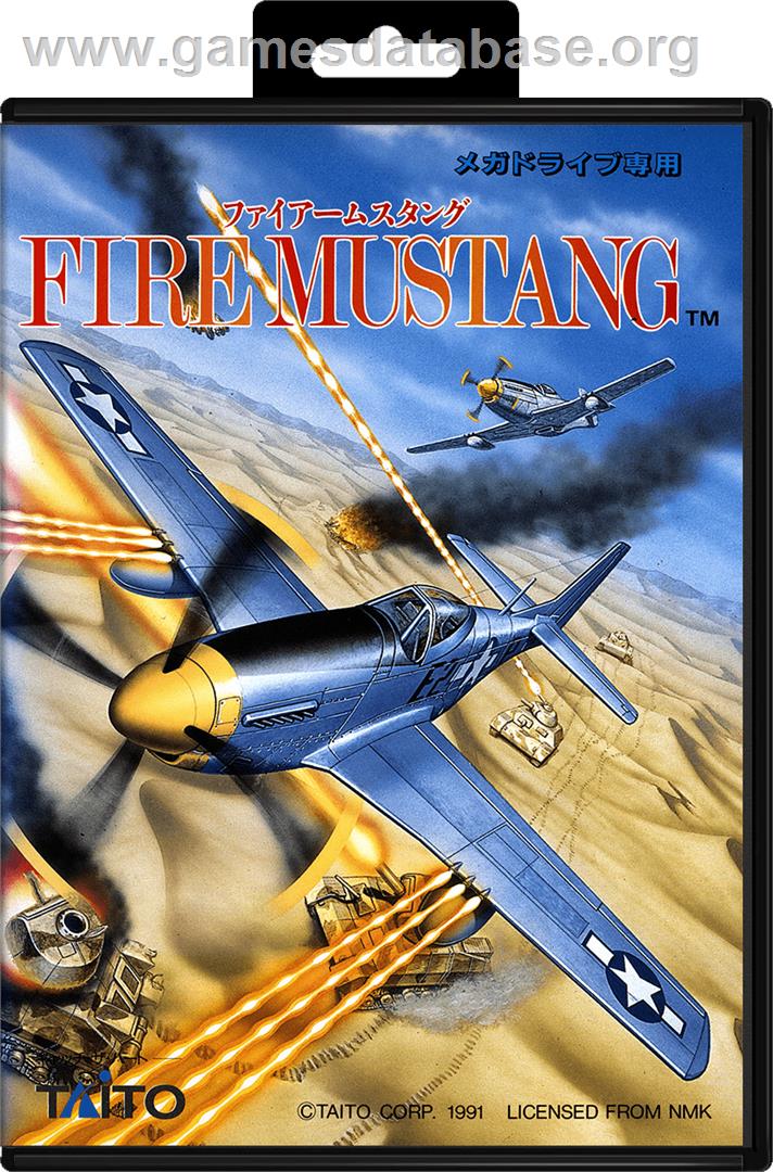 Fire Mustang - Sega Genesis - Artwork - Box