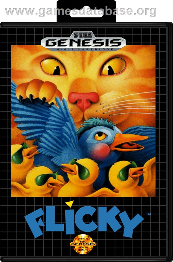 Flicky - Sega Genesis - Artwork - Box