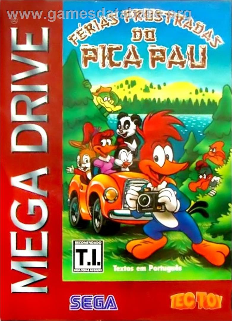Férias Frustradas do Pica-Pau - Sega Genesis - Artwork - Box