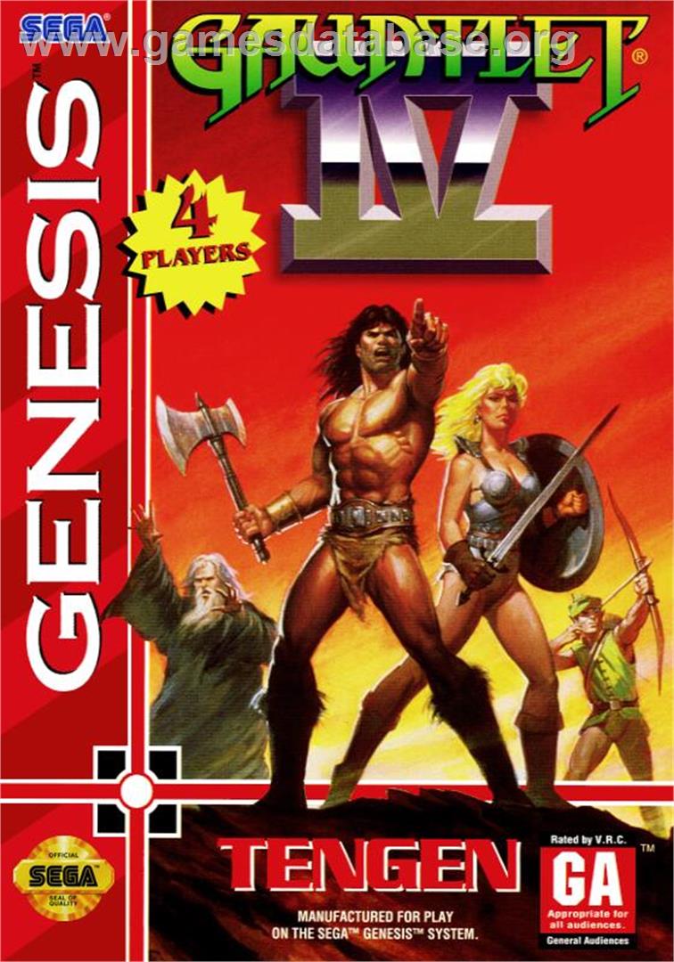 Gauntlet - Sega Genesis - Artwork - Box