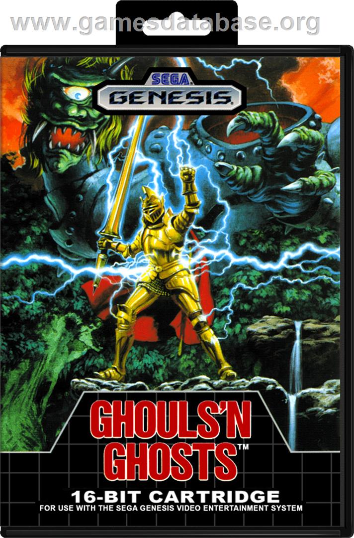 Ghouls'n Ghosts - Sega Genesis - Artwork - Box