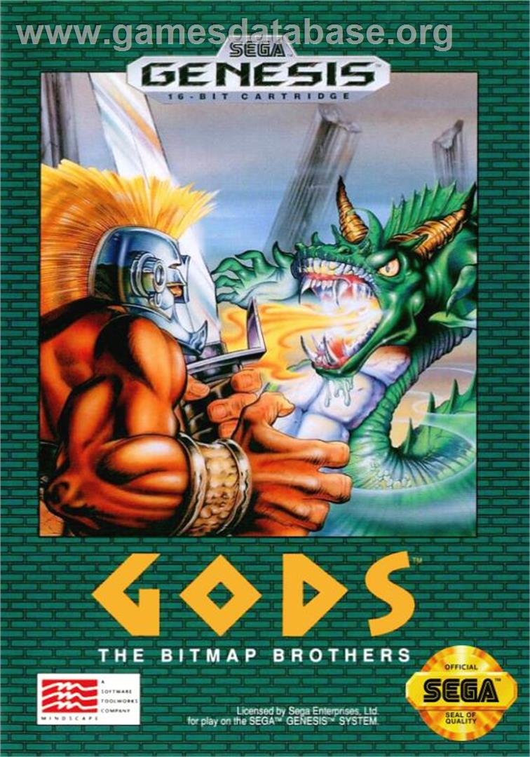 Gods - Sega Genesis - Artwork - Box