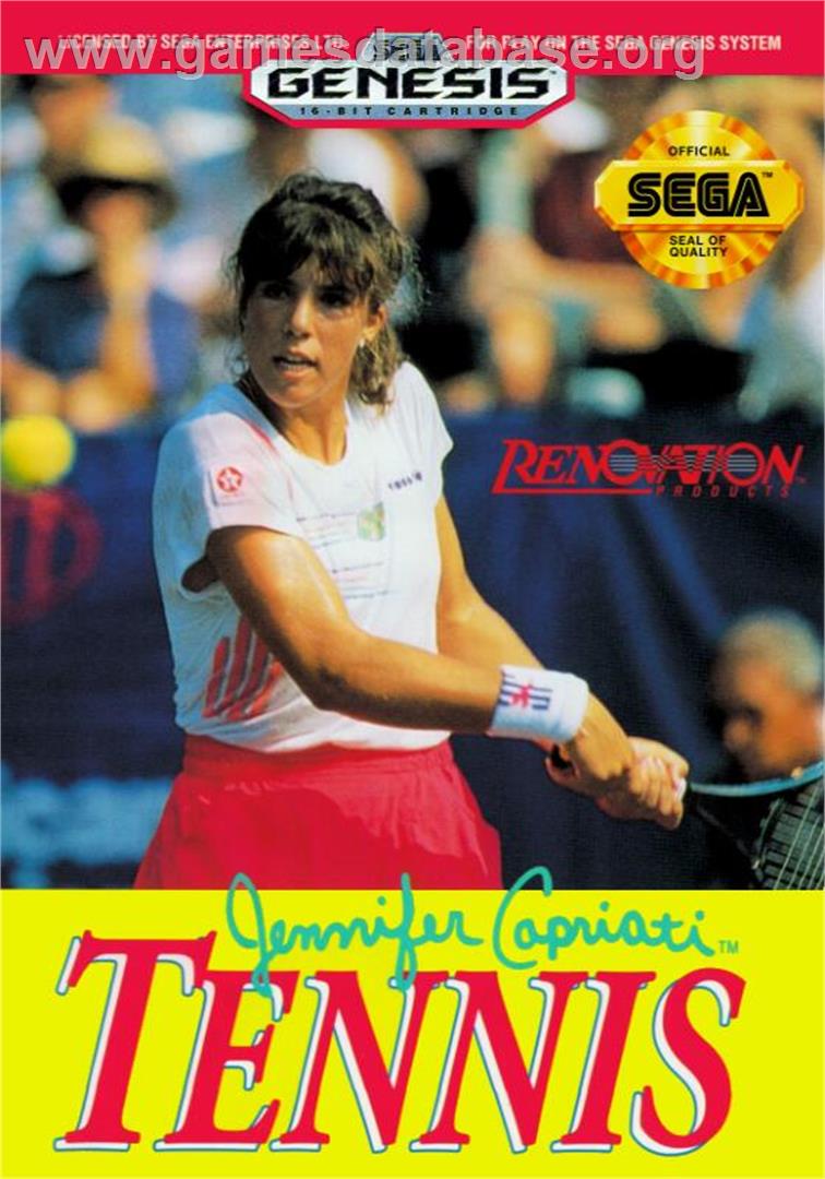 Grandslam - The Tennis Tournament '92 - Sega Genesis - Artwork - Box