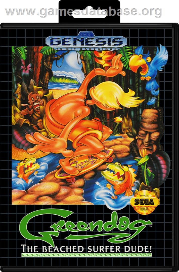 Greendog: The Beached Surfer Dude - Sega Genesis - Artwork - Box