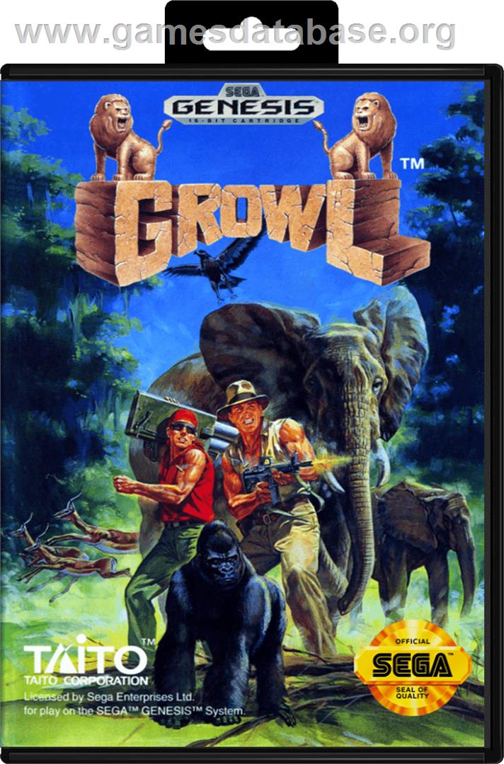 Growl - Sega Genesis - Artwork - Box