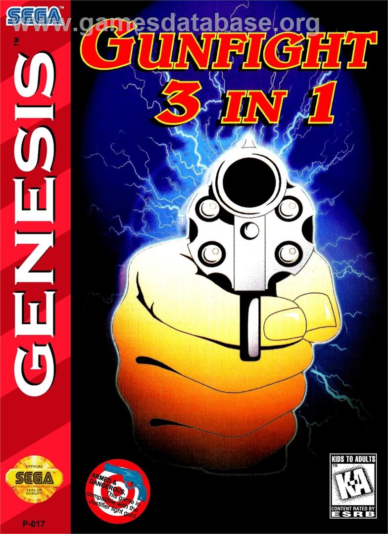Gunfight 3 In 1 - Sega Genesis - Artwork - Box