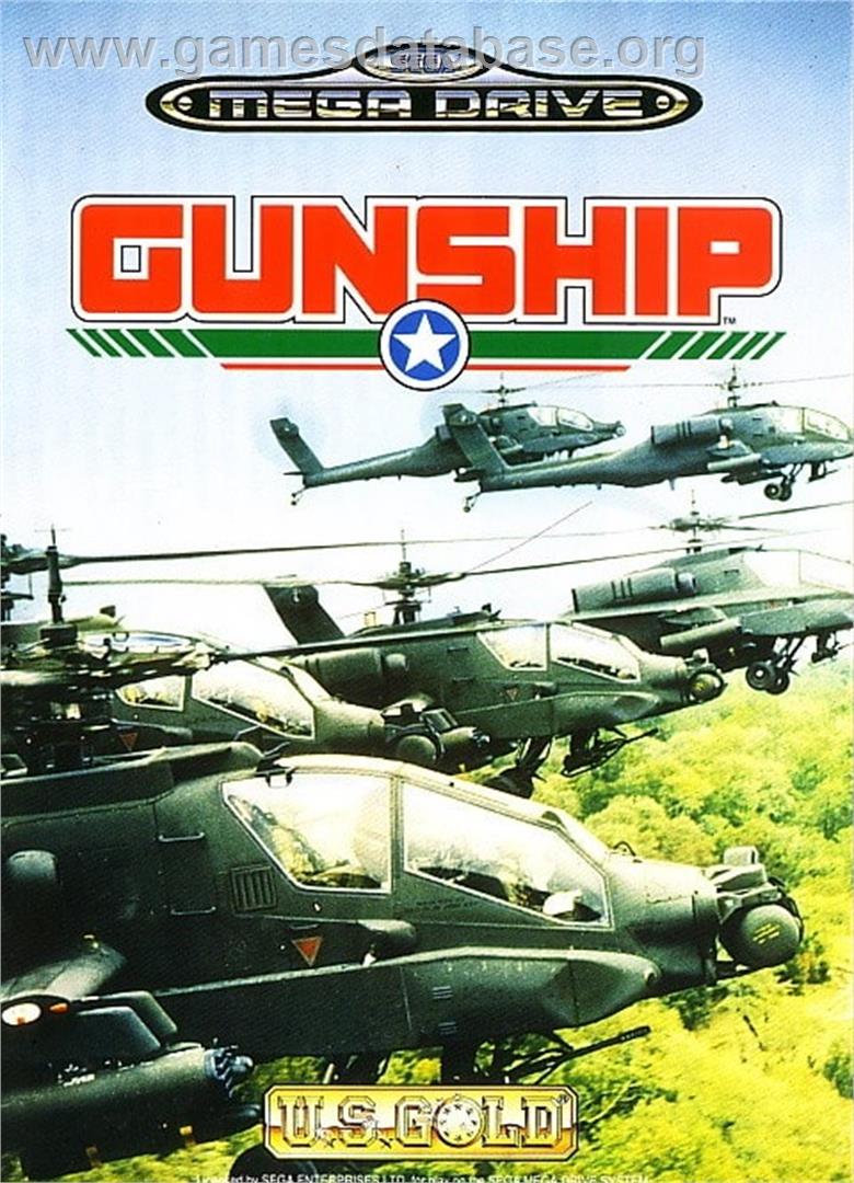 Gunship - Sega Genesis - Artwork - Box