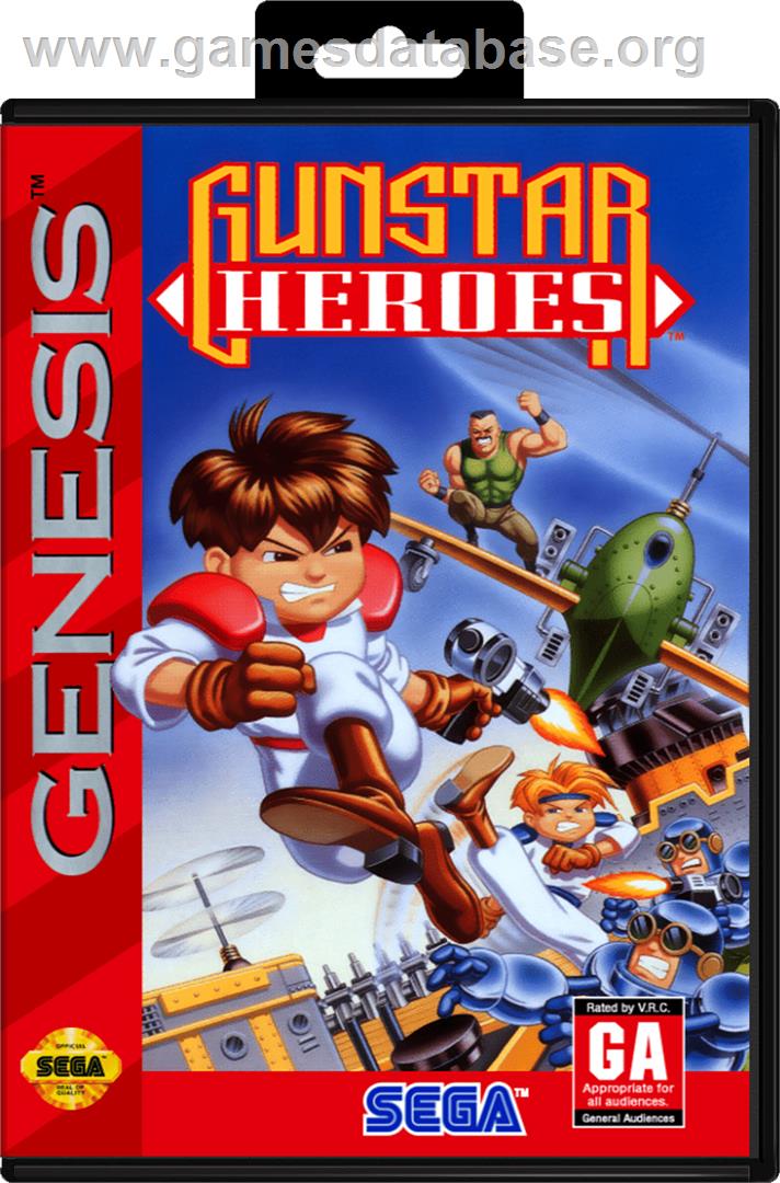 Gunstar Heroes - Sega Genesis - Artwork - Box
