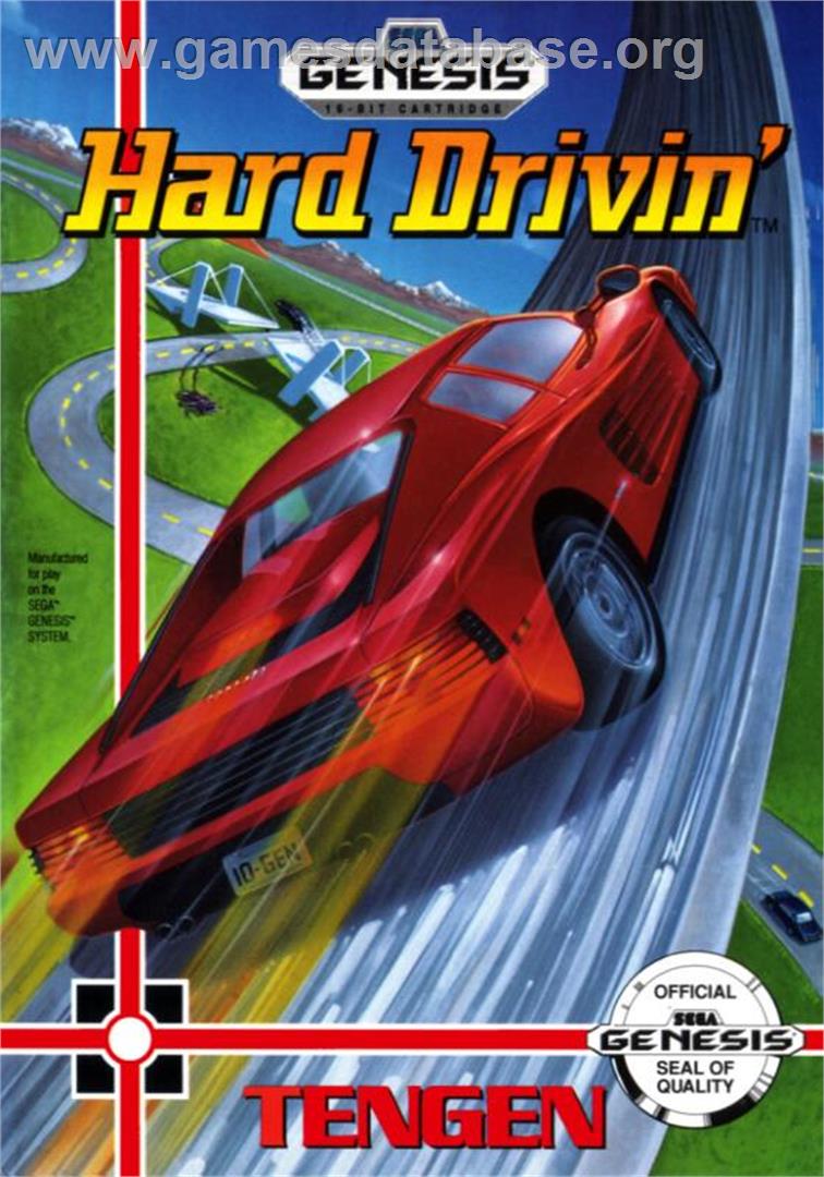 Hard Drivin' - Sega Genesis - Artwork - Box