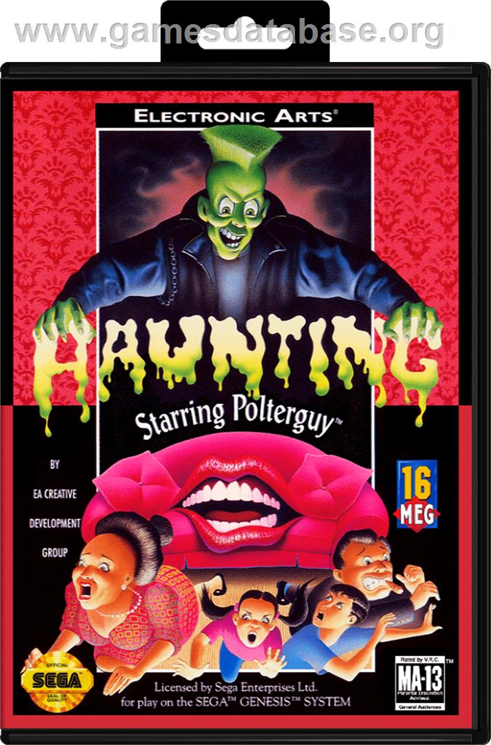 Haunting Starring Polterguy - Sega Genesis - Artwork - Box
