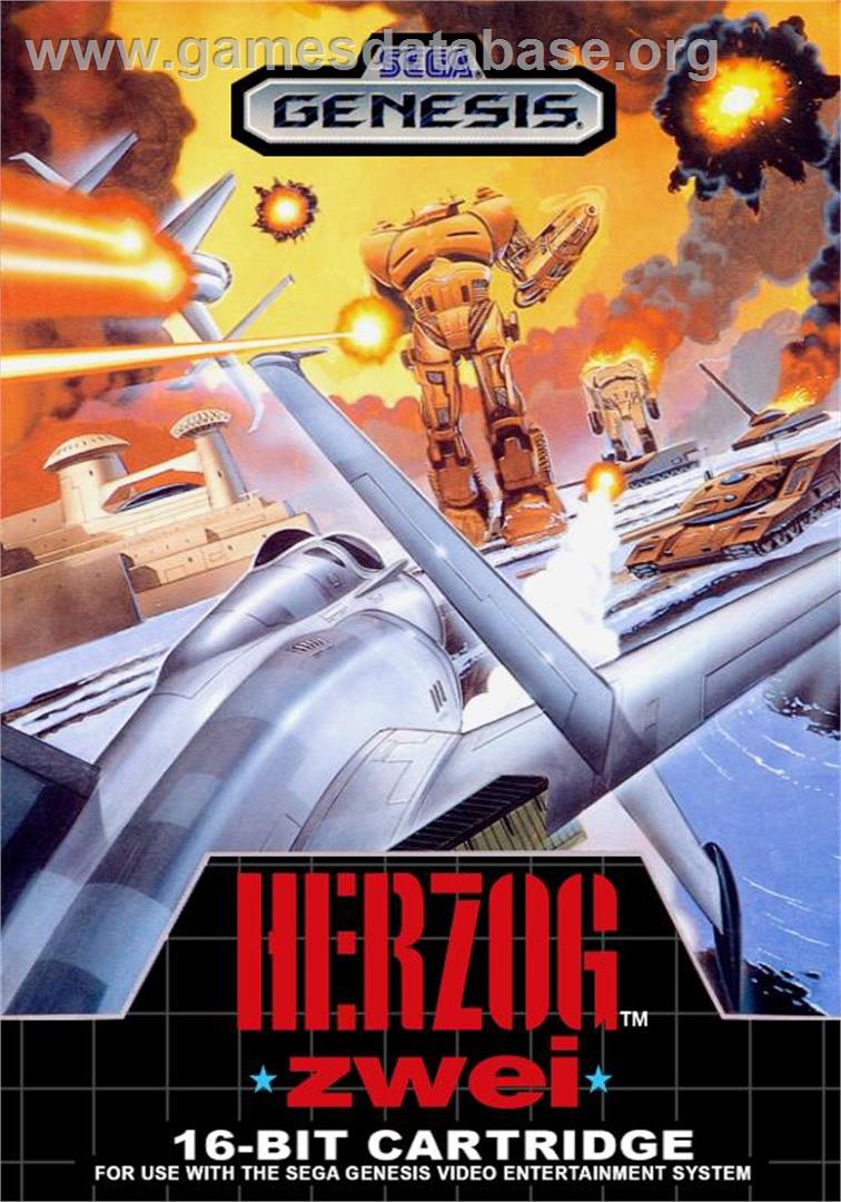 Herzog Zwei - Sega Genesis - Artwork - Box