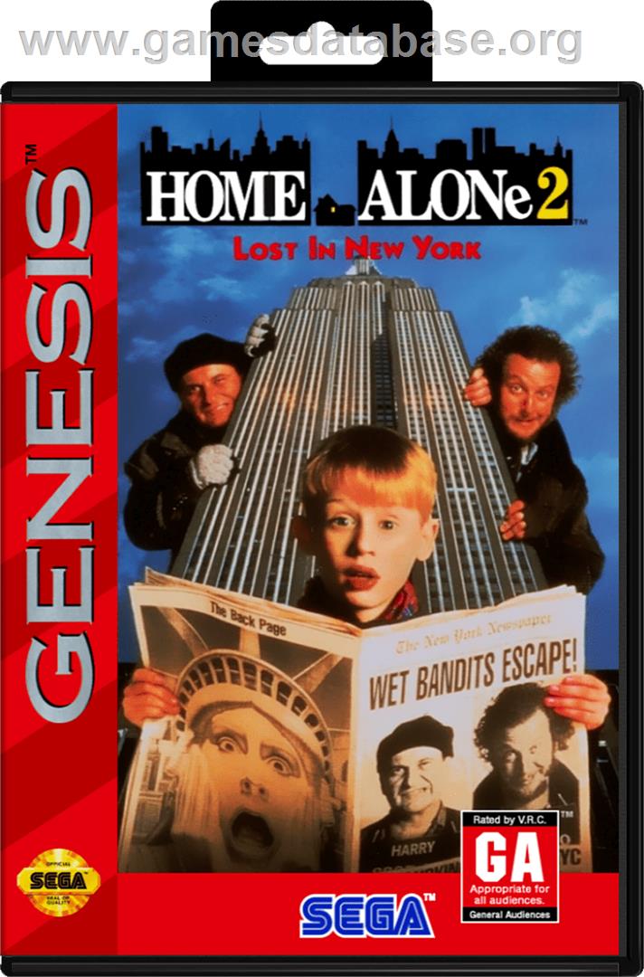 Home Alone 2 - Lost in New York - Sega Genesis - Artwork - Box