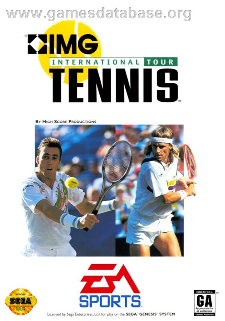 Img International Tour Tennis - Sega Genesis - Artwork - Box