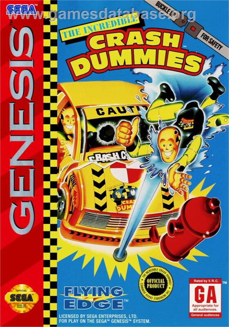 Incredible Crash Dummies, The - Sega Genesis - Artwork - Box