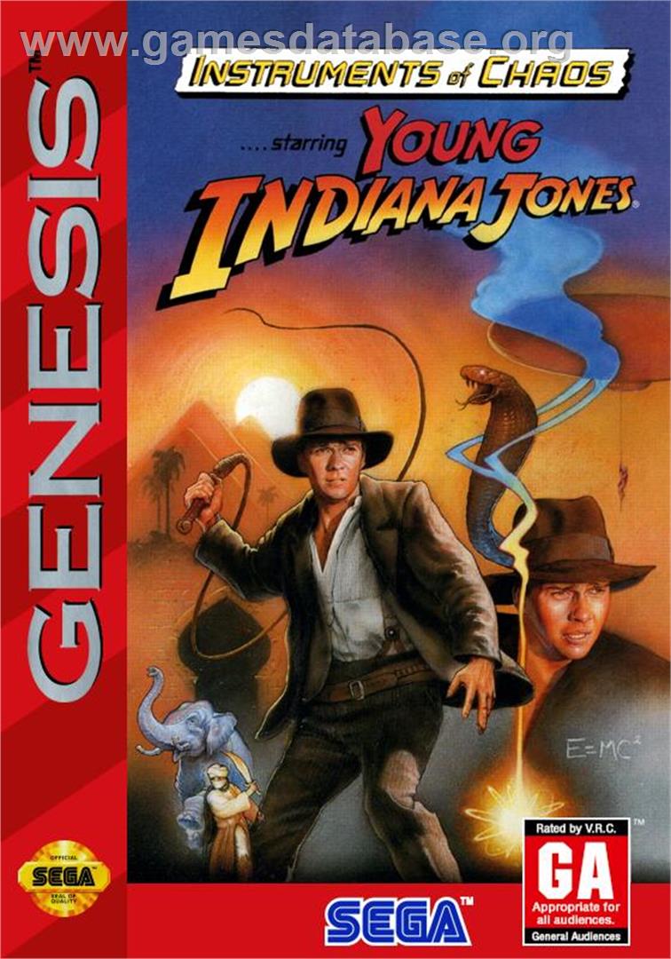 Instruments Of Chaos Starring Young Indiana Jones - Sega Genesis - Artwork - Box