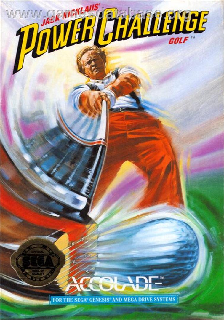 Jack Nicklaus' Power Challenge Golf - Sega Genesis - Artwork - Box