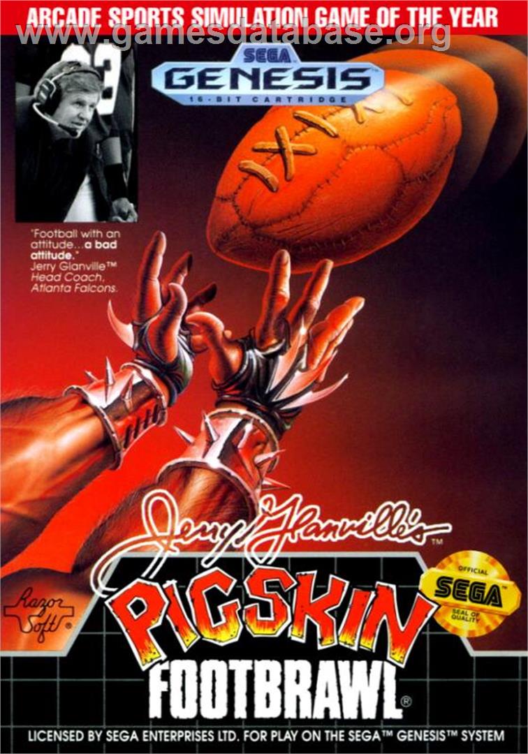 Jerry Glanville's Pigskin Footbrawl - Sega Genesis - Artwork - Box