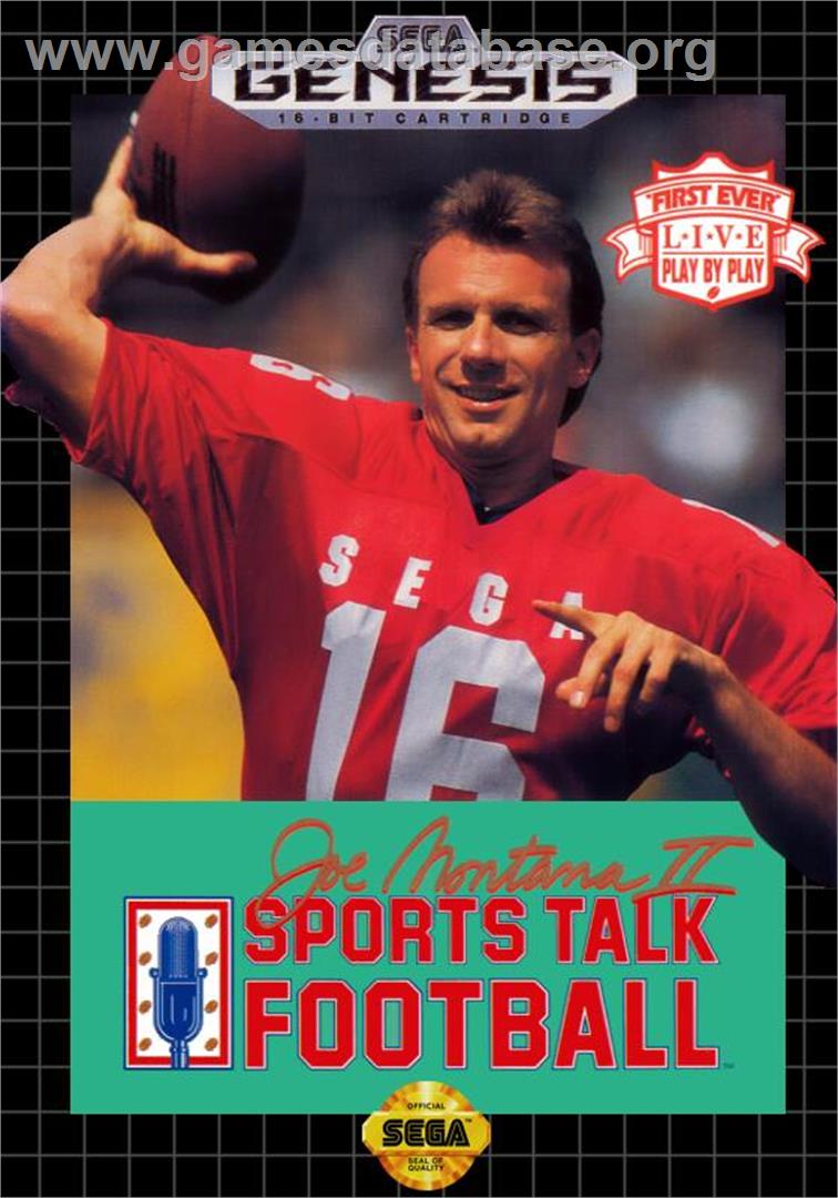 Joe Montana 2 Sports Talk Football - Sega Genesis - Artwork - Box