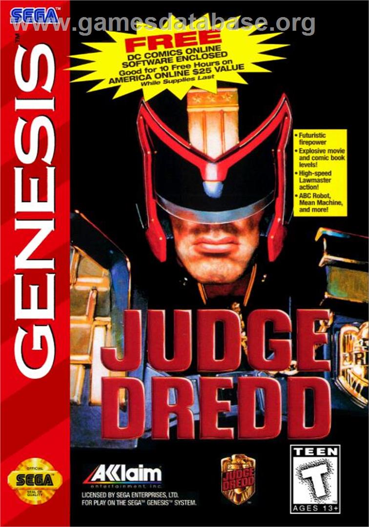 Judge Dredd - Sega Genesis - Artwork - Box