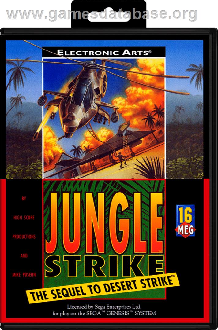 Jungle Strike - Sega Genesis - Artwork - Box