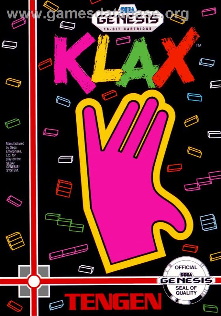 Klax - Sega Genesis - Artwork - Box