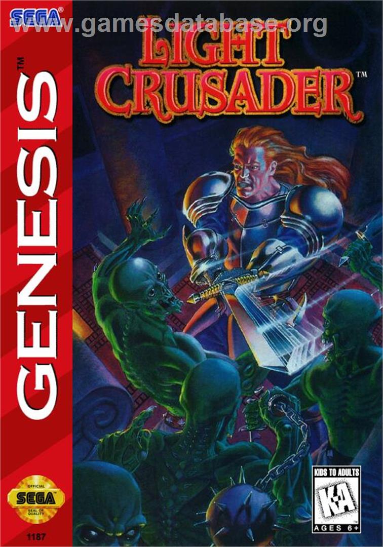 Light Crusader - Sega Genesis - Artwork - Box