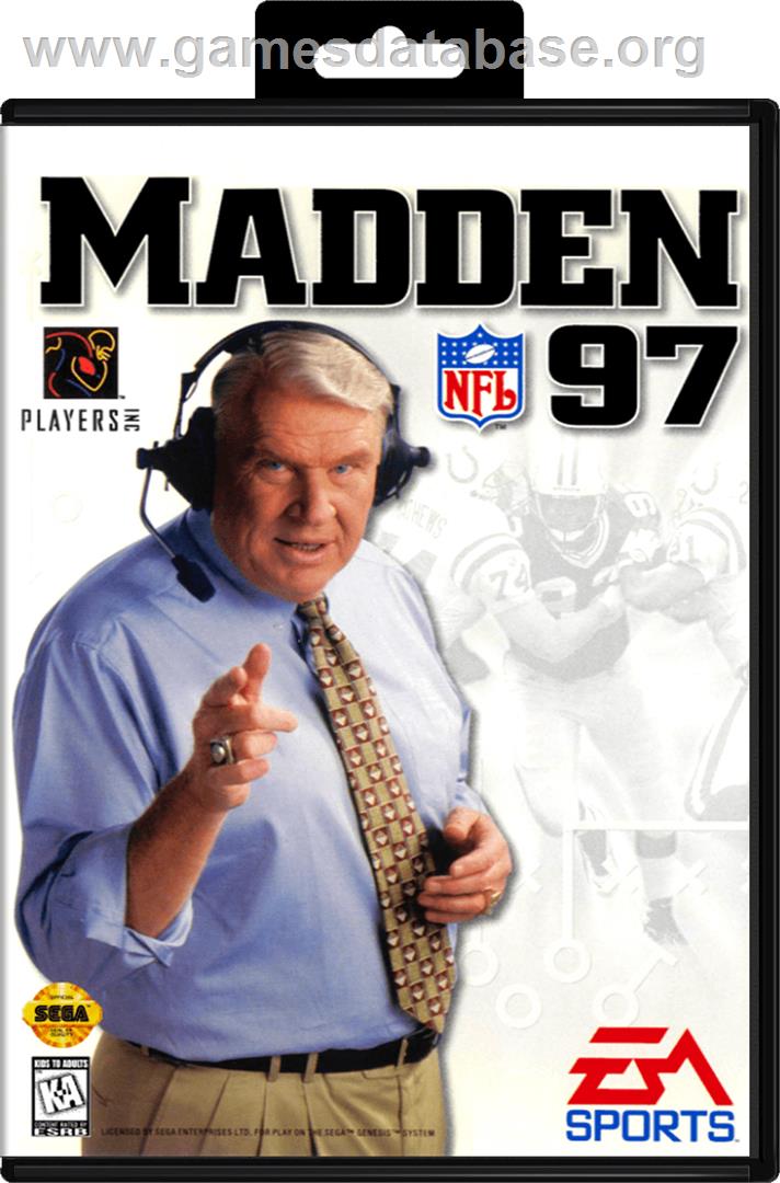 Madden NFL '97 - Sega Genesis - Artwork - Box