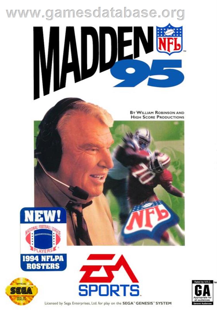 Madden Nfl 95 - Sega Genesis - Artwork - Box