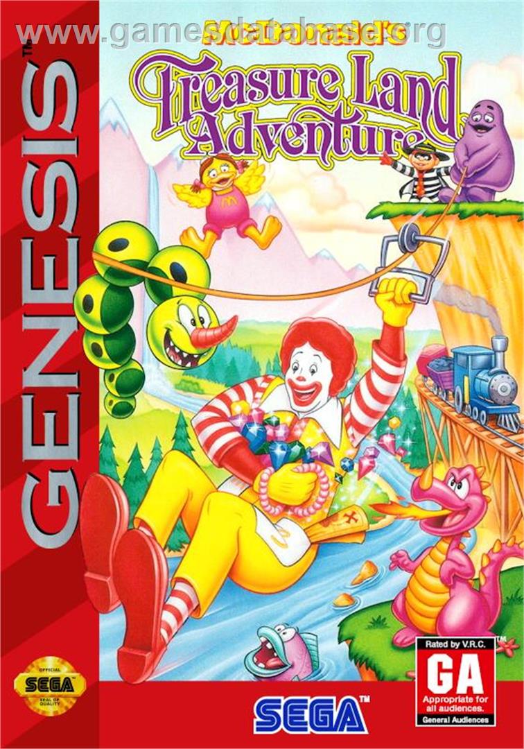 Mcdonald's Treasure Land Adventure - Sega Genesis - Artwork - Box