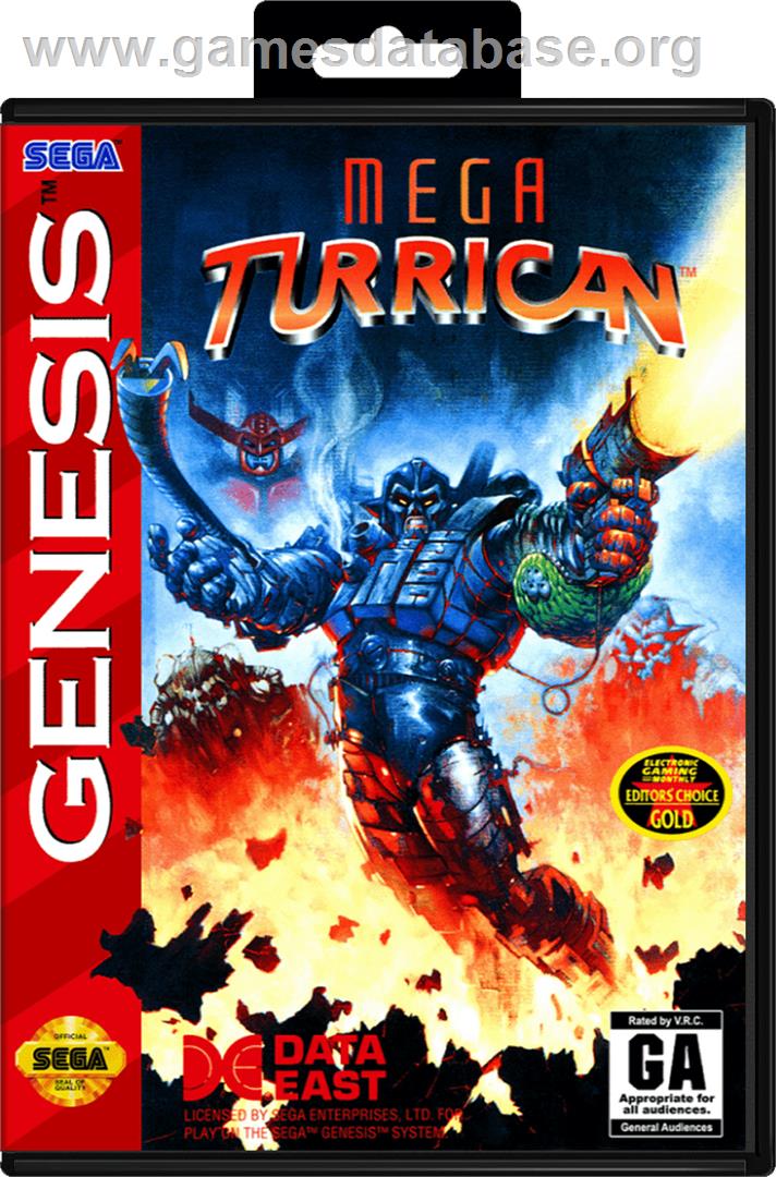 Mega Turrican - Sega Genesis - Artwork - Box