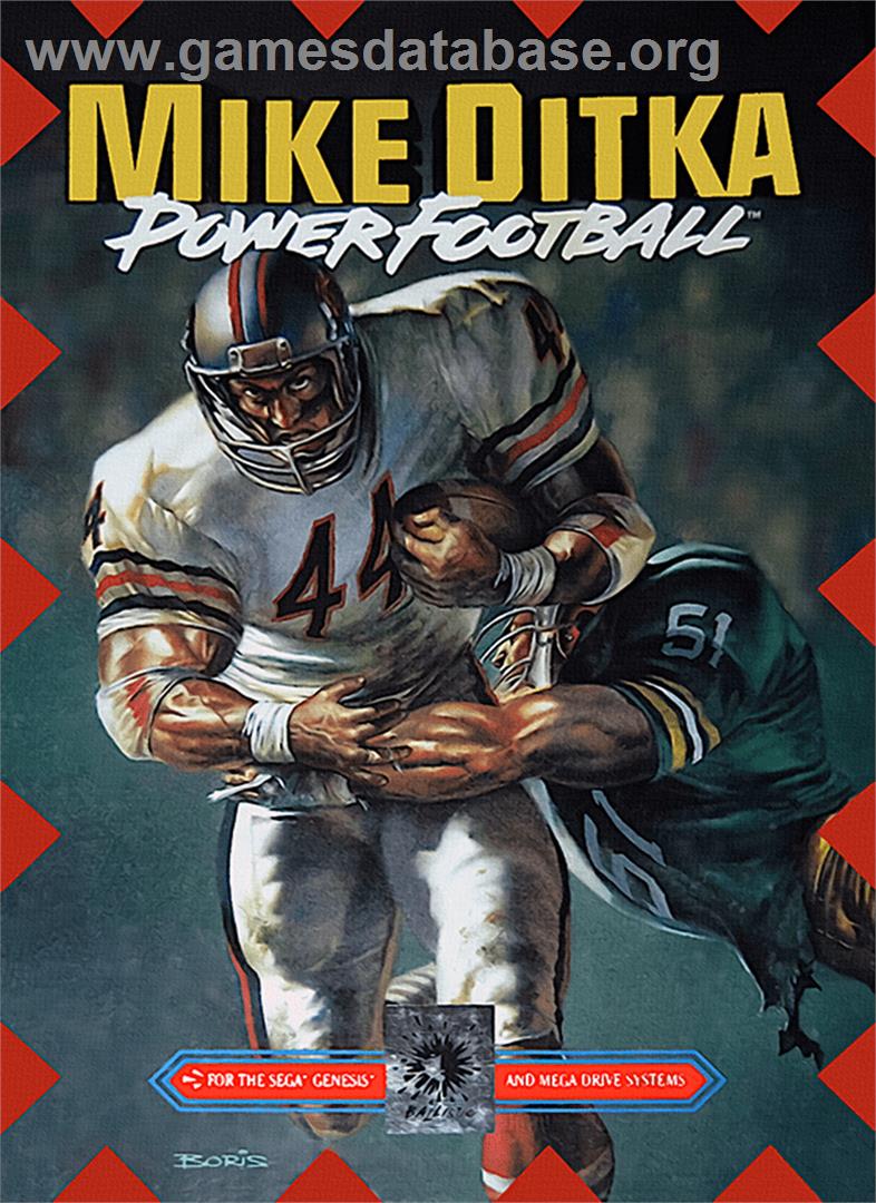 Mike Ditka Power Football - Sega Genesis - Artwork - Box