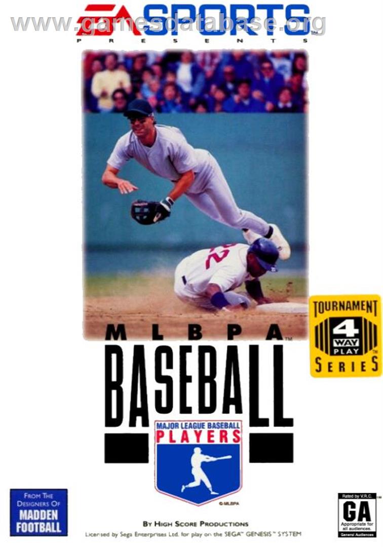 Mlbpa Baseball - Sega Genesis - Artwork - Box
